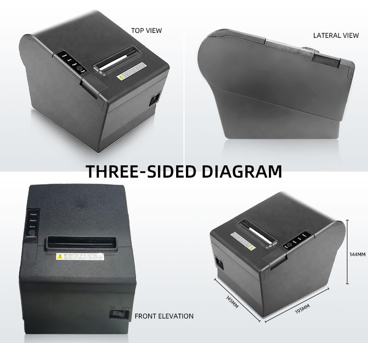 1- 80mm Kiosk Thermal X Printer Paper 80 Mm Barcode Thermal Printer Imprimante Thermique