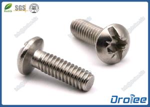China 304/316 Stainless Steel Pozi Slotted Combo Drive Round Head Machine Screw wholesale