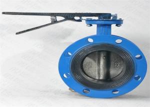 China Cast Iron Flanged Butterfly Valve PN 1.0 Mpa Centerline Lightweight wholesale