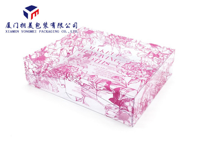 Rectangle Custom Printed Plastic Boxes PVC Box Pack Cosmetics A Hang Strip On Top