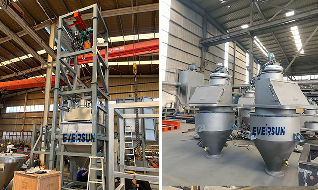Dust-Free Bag Emptying System Bag Discharge Station For Feed Alloy Particles