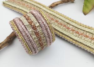 China Girls Shoes Decoration Accessories Colorful Beaded Elastic Band Trim wholesale