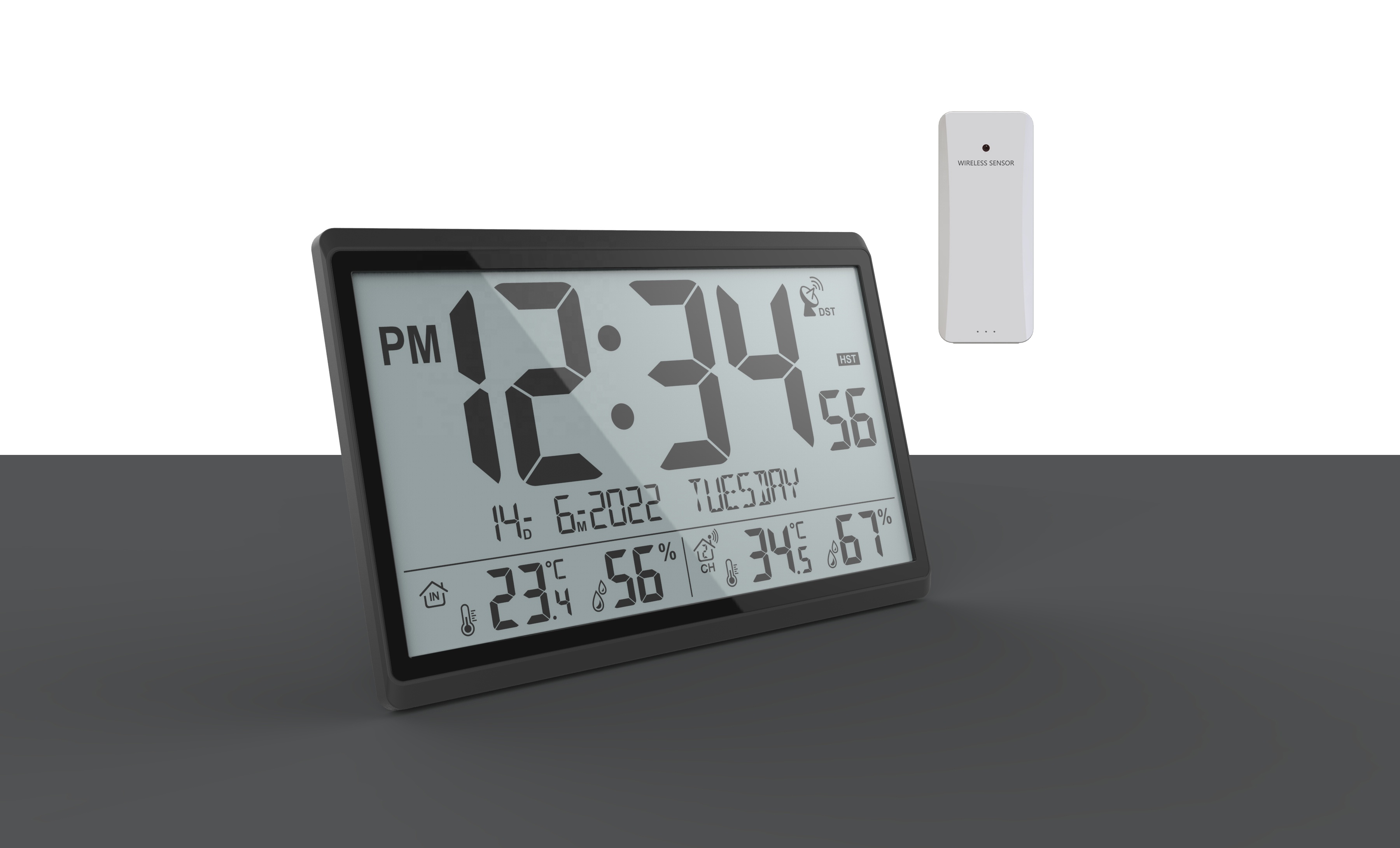 Super Jumbo Wall Clock with Manually Set Function and Calendar Batteries Not Included