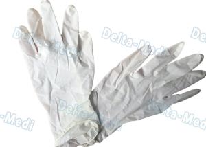 China Natural Rubber Disposable Surgical Gloves Latex Examination 18g - 24g wholesale