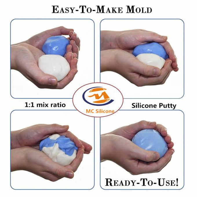 35A Fast Curing Silicone Impression Material Resin Crafts Molds Silicon Putty 2