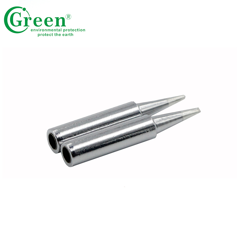 Silver Flat Soldering Stations Tips , T18 - D16 Soldering Iron Pointed Tip