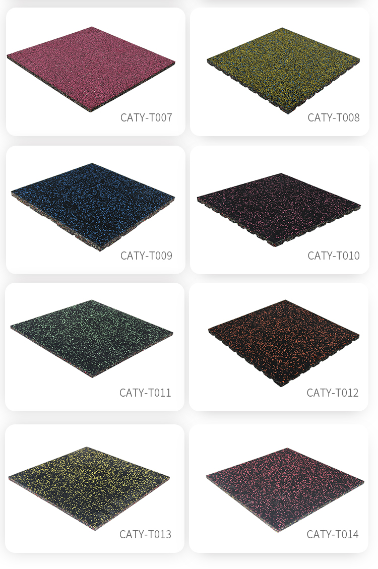 Wear Resistant Fitness Rubber Flooring Multiscene Practical For Gym