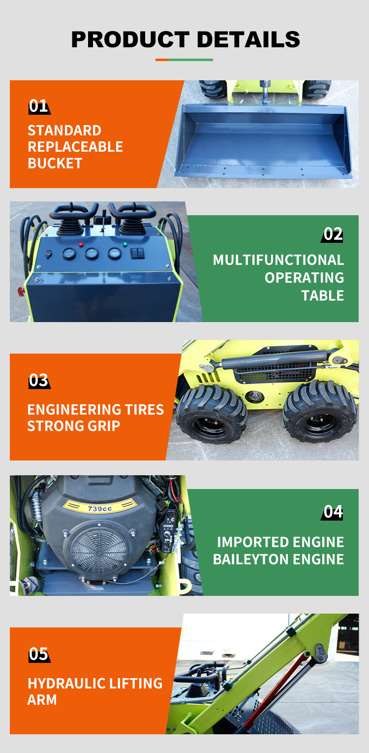 Retail-Ready Shandong Skid Steer Loader with Electric Start and CE EPA Certification