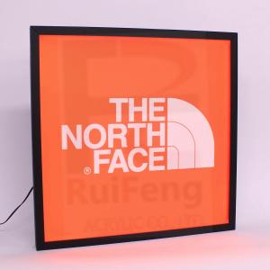 China Black edge Slim Acrylic Light Boxes, Advertising LED Poster Frame wholesale