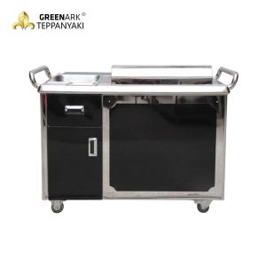 China Rectangle Electromagnetic Outdoor Hibachi Grill Table For Beef / Mutton wholesale
