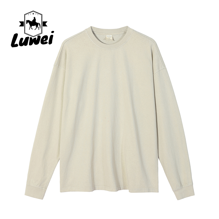 Cut Puff Print Custom Hoodie Crew Neck Slim Fit Heavyweight Wash Sweatshiets