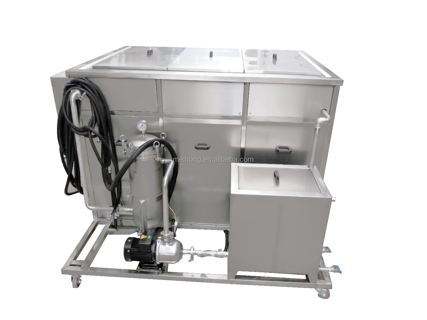 Auto Parts Industrial Ultrasonic Cleaner 28khz Customized Power 3600W