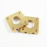 Industrial Brushed Brass Turning Parts , Motorcycle CNC Precision Turning