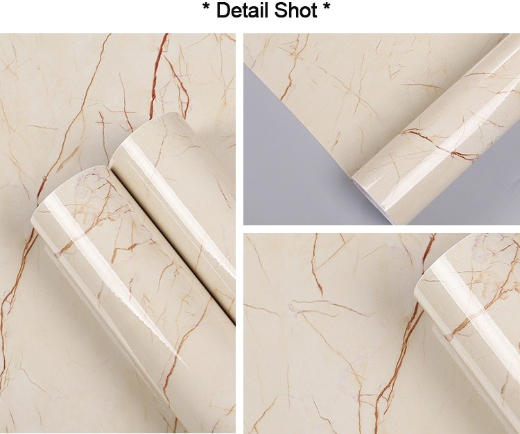 Anti-Static Interior Home 3D Self Adhesive Marble/Brick Wallpaper for Furniture/Bathroom/Kitchen