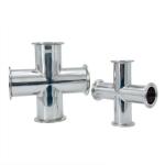 1/4''-6'' Equal 3A DIN Sanitary Quick-Connect Cross 304 Stainless Steel 4-Way