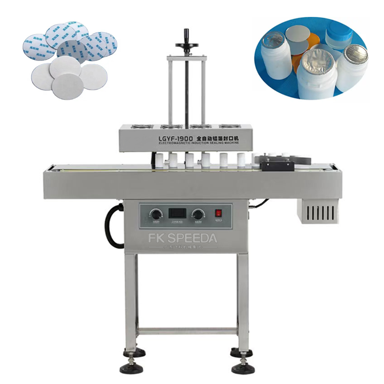 Continuous Induction Sealing Machine for Plastic Bottles and Aluminum Containers