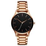 Rose Gold Mens Stainless Steel Watches With White Dial Custom Logo