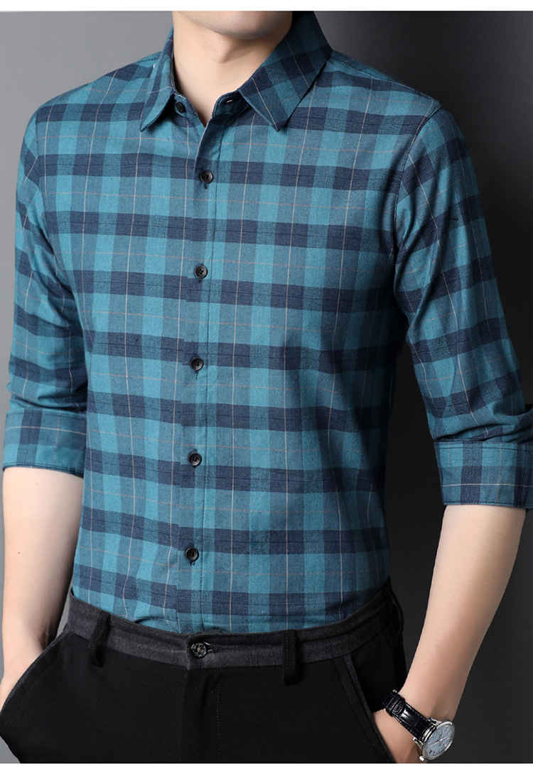 2021 Fashion Style Long Sleeve T-shirt for Men Covered Button Closure and Comfort