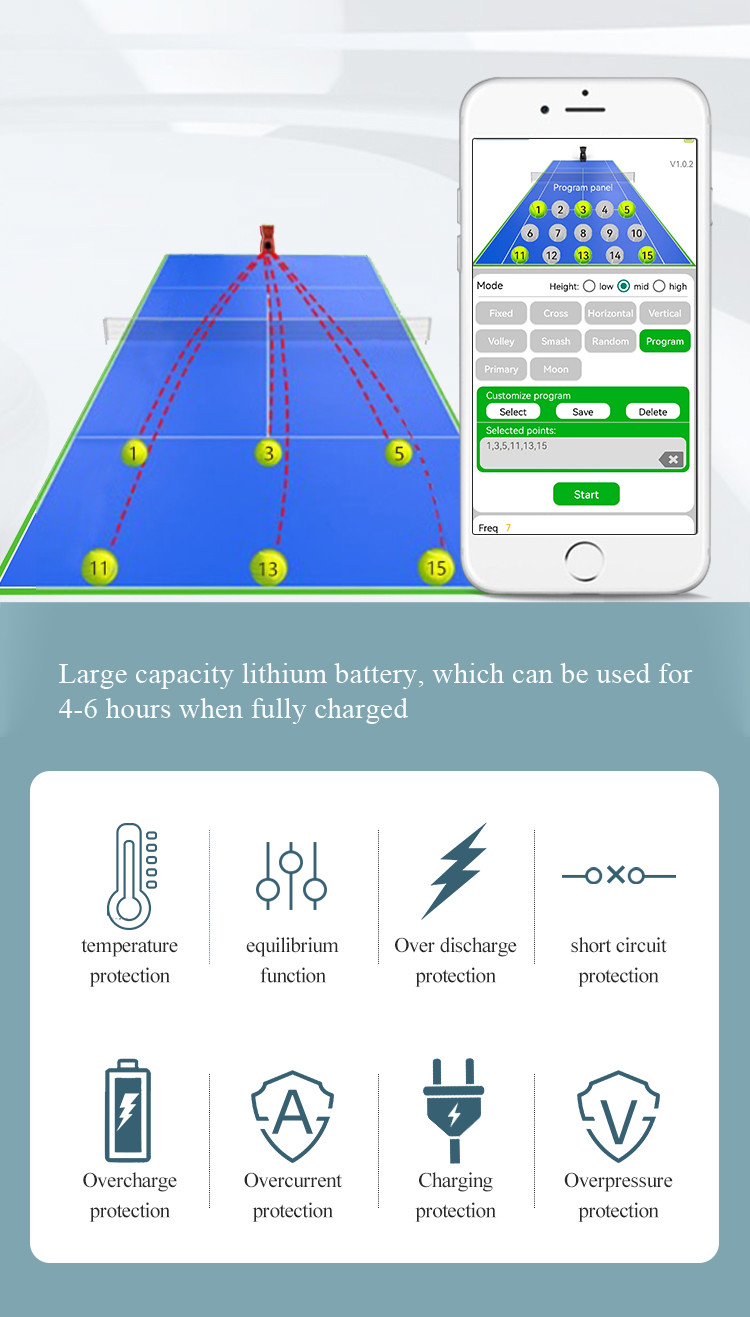 Tennis ball machine APP Control Padel PT-Smart Pri P