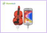 PVC Unique Guitar Mobile Battery Backup Charger Universal USB Compact