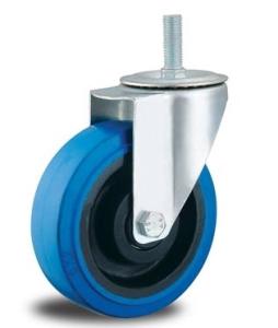 China 4'' threaded stem casters stem mount casters rubber castors wholesale