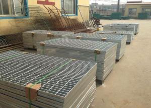 China Walkway Industrial Steel Grating , Steel Grating Platform 800mm Span wholesale