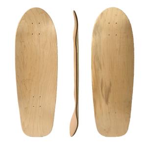 China 28inch Kick Shape Old School Longboard Skateboard Blank Decks Maple Wood wholesale