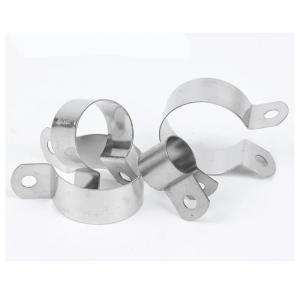 China Alkali Resistance Galvanized Steel Pipe Clamp Flat Iron Grounding Pipe Clamp wholesale