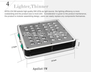 China 2018 best seller 5w chip Apollo 4 Led Grow Lights For Best Flowering wholesale