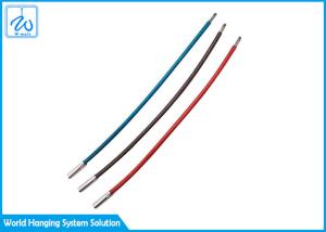 China Rubber Coated Cable Loop Key Ring Assembly , Strong Flexible Steel Wire Key Ring wholesale