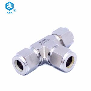 China GB SS316 Forged Equal Tee Fitting Ferrule OD Thread Gas Pipe Fittings wholesale