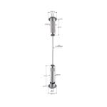 Wine Cabinet Wire Suspension Hanging Kit Wall To Wall YW86455