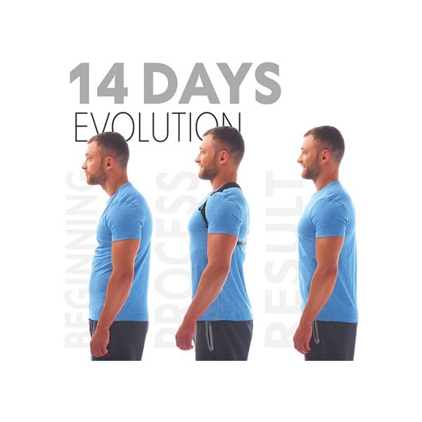 Health Care Magnetic Posture Support Corrector Fully Adjustable Dual Strap Design