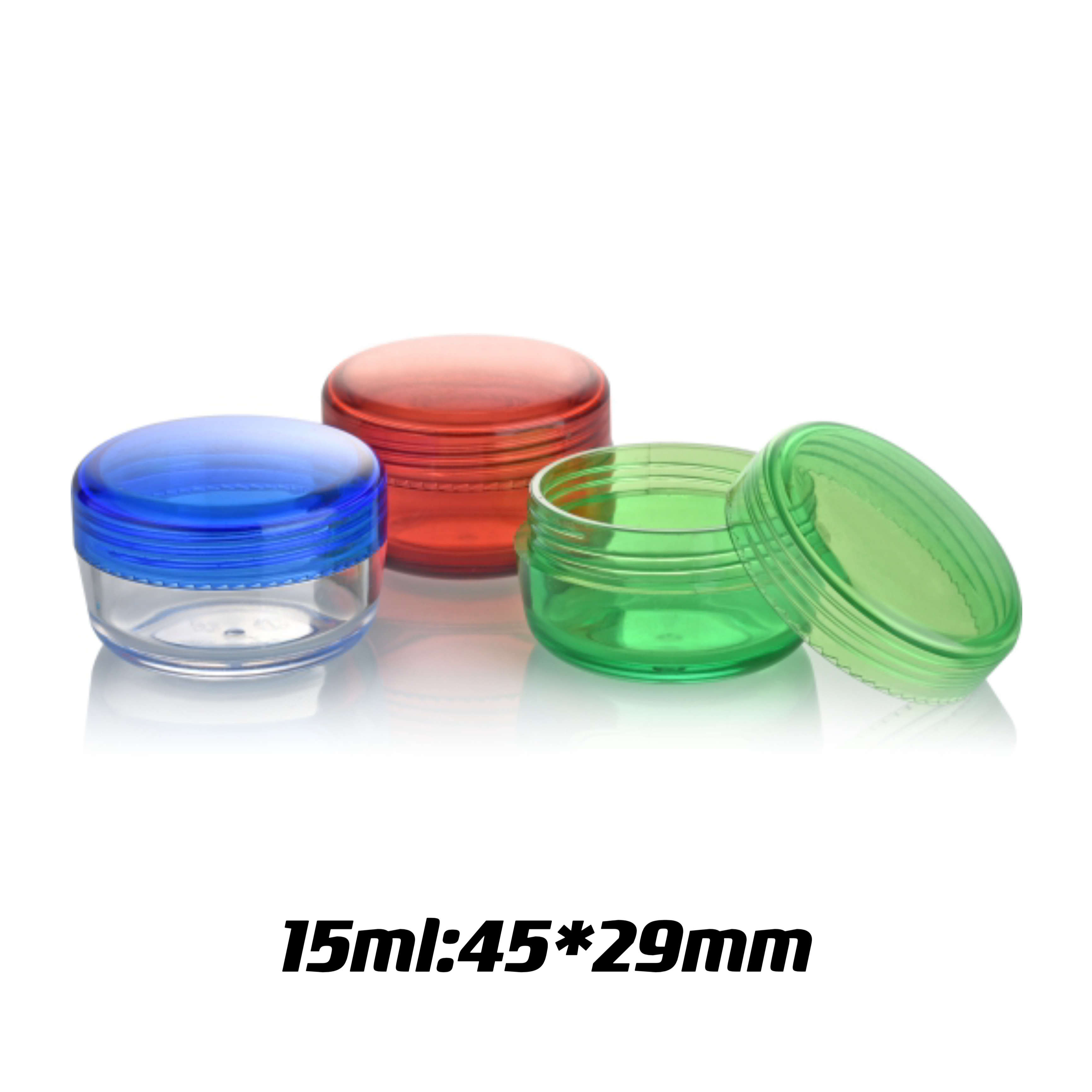 Sample Provided Freely 10ml 15ml PET Plastic Cream Jar for Cosmetic Container