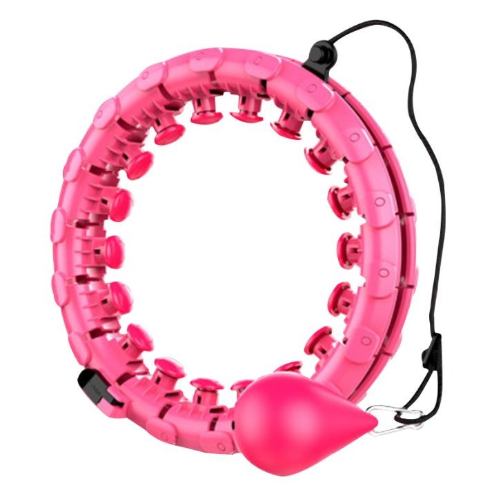 ABS 24 Knots Fitness Smart Hula Hoop , 24 Section Weighted Hula Hoop 1.3kg