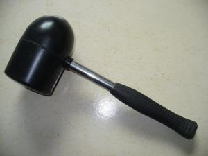 China rubber mallet hammer with steel handle wholesale