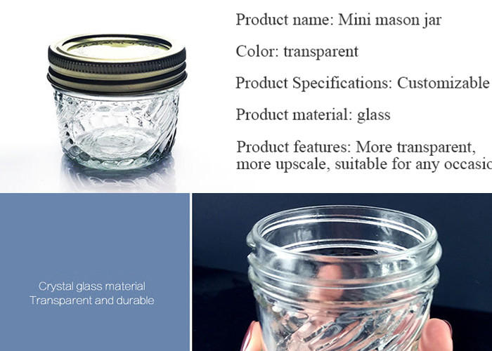 10 Oz Kitchen Wide Mouth Glass Jars / Wide Mouth Mason Jars Simple Sytle