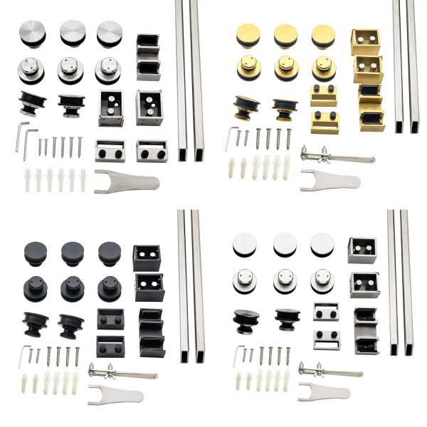 Door Hanging Sliding Door Kit Stainless Steel Shower Glass Sliding Door System