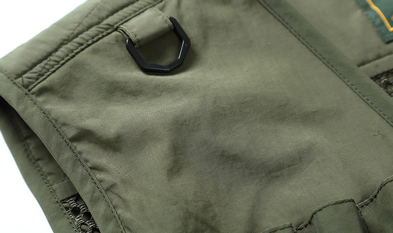 2022 Custom Printed Logo Fishing Hiking Tactical Outdoor Utility Multi Pocket Breathable Work Mesh Men's Vests
