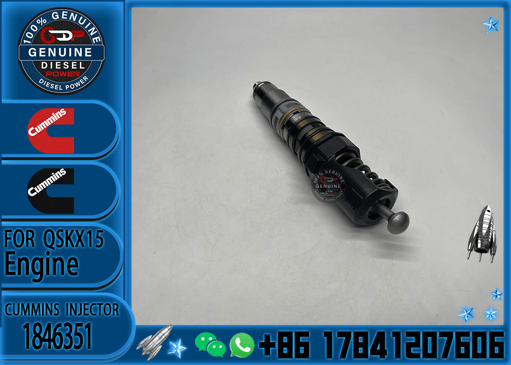 Construction Machinery Parts Fuel Injector For QSKX15 Diesel 4062568 4088723 4954646 1846351 For CUMMINS Diesel Engine