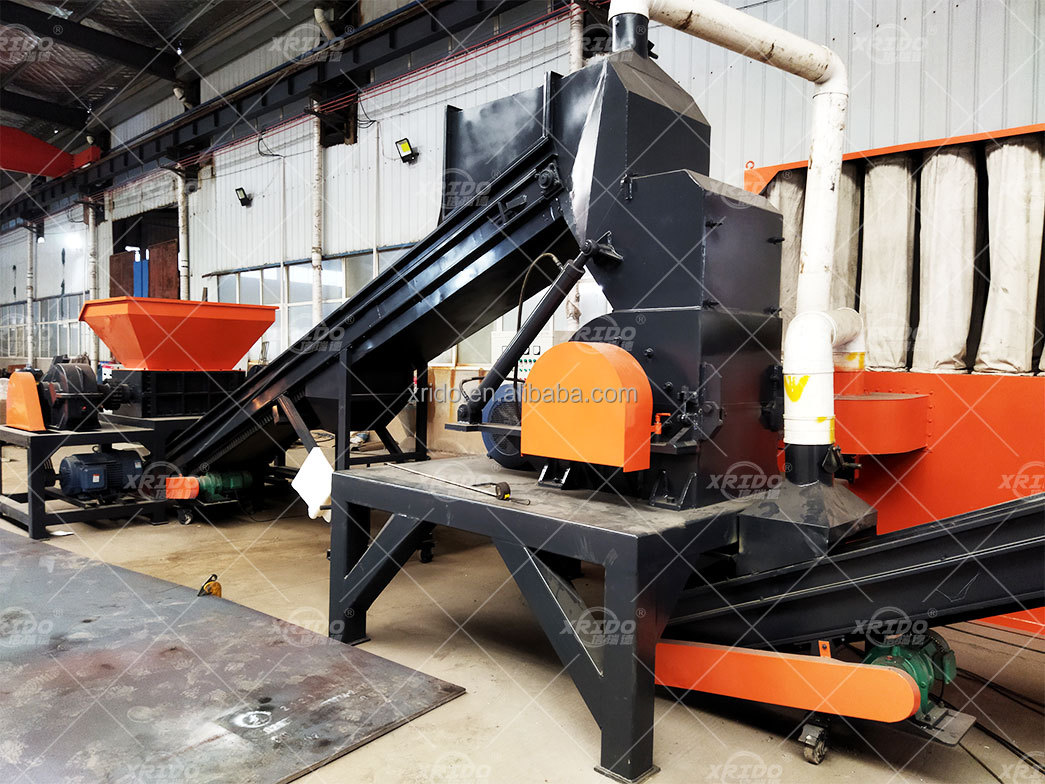 Waste Air Conditioner Radiator Separator Copper Shredder 500kg/H-2000kg/H