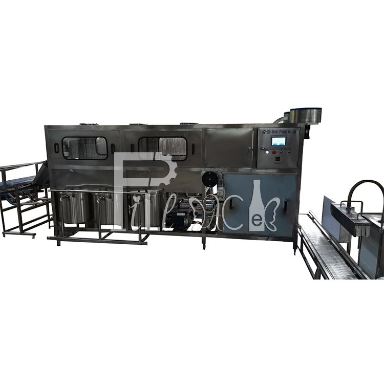 300BPH 18.9l 5 Gallon Water Filling Machine PLC Control With Touch Screen