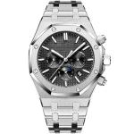 5ATM Japan Movt Stainless Steel Watch 5BAR Digital Analogue Automatic