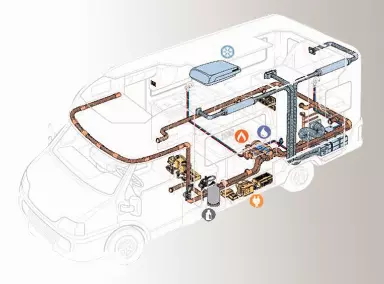 Bluetooth App Controller CE4kw + 2kw Electric Diesel Combi Heater Similar to Truma D4E Similar to Truma D4E
