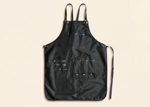 China Waterproof Black Oxford Cloth Craftsman Apron With Multi Pockets wholesale