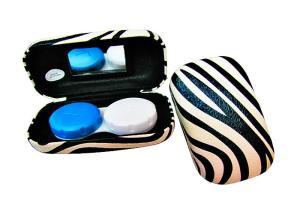China Colorful Printing Metal Contact Lens Case Colored Contacts Case Box wholesale