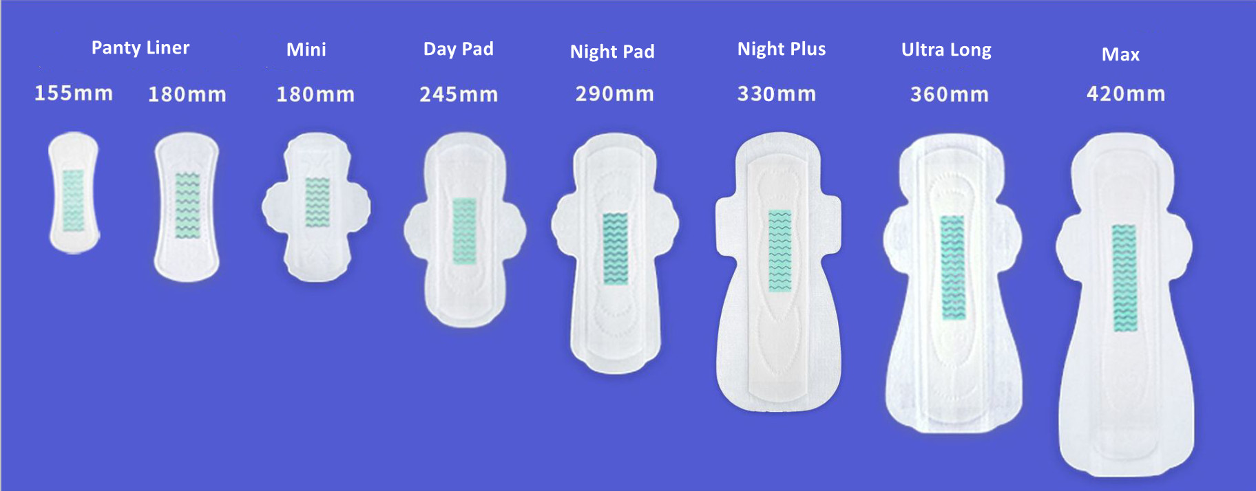 240mm Ultra Thin Sanitary Napkins with Negative Ion Technology Samples Freight Collect