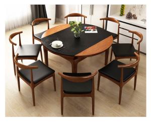China Round Dining Room Solid Wood Table Furniture For Home / Restaurant Using wholesale