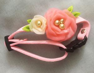China Wear Resistant Custom Pet Collars 100% Cotton Material For Birthday Party wholesale
