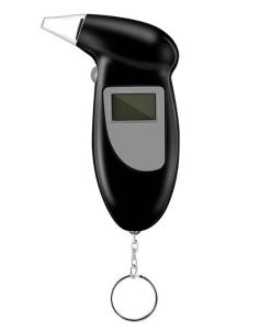 China Police Car Digital Bactrack Alcohol Breathalyzer Keychain With Alkaline Battery wholesale